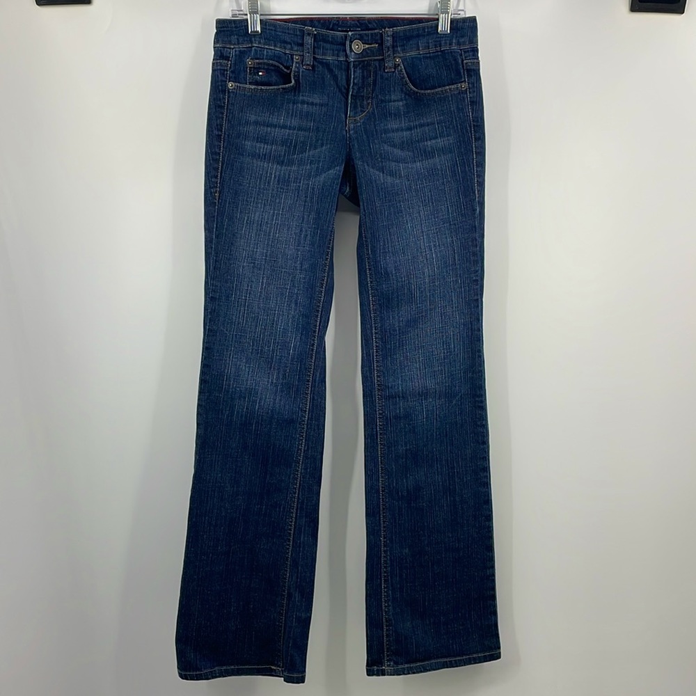 Vintage Tommy Hilfiger American Freedom Modern Rise Bootcut Blue Jeans Size 6